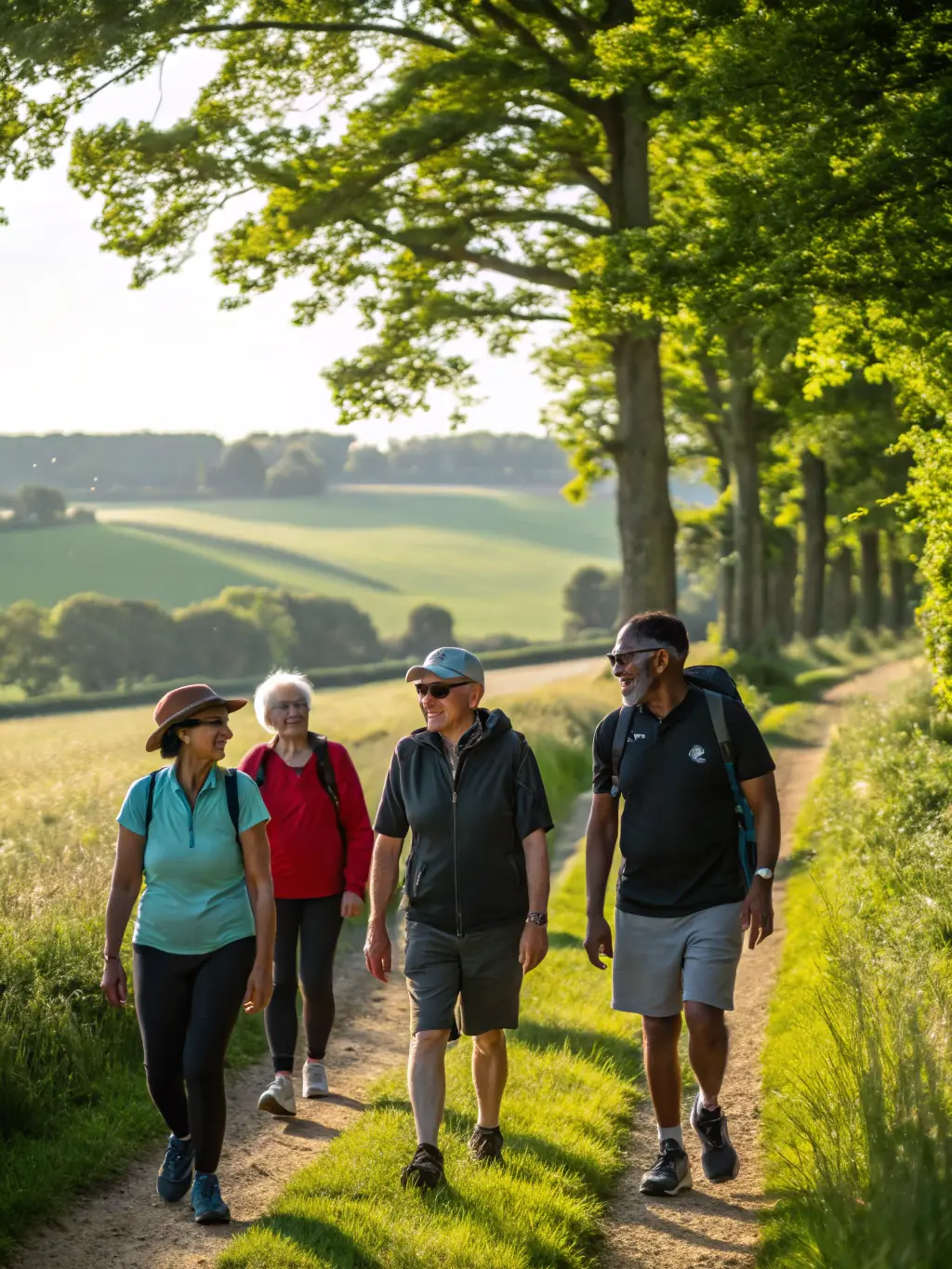 A photo of local residents participating in a guided nature walk organized by AMICALE PROPRIETAIRES ST SETIERS EST.