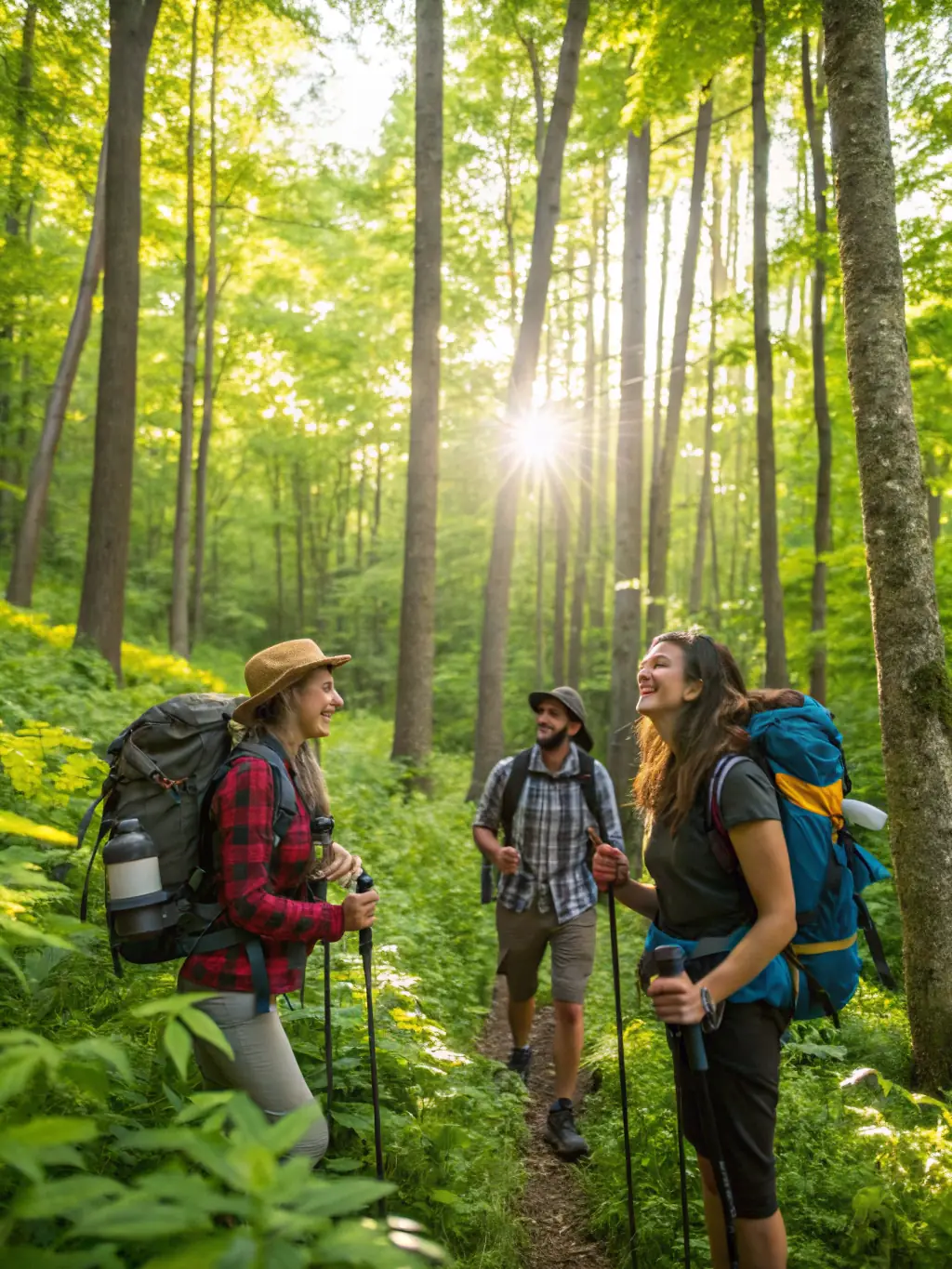 A photo of a group of people participating in a guided nature walk, highlighting the recreational activities organized by AMICALE PROPRIETAIRES ST SETIERS EST.